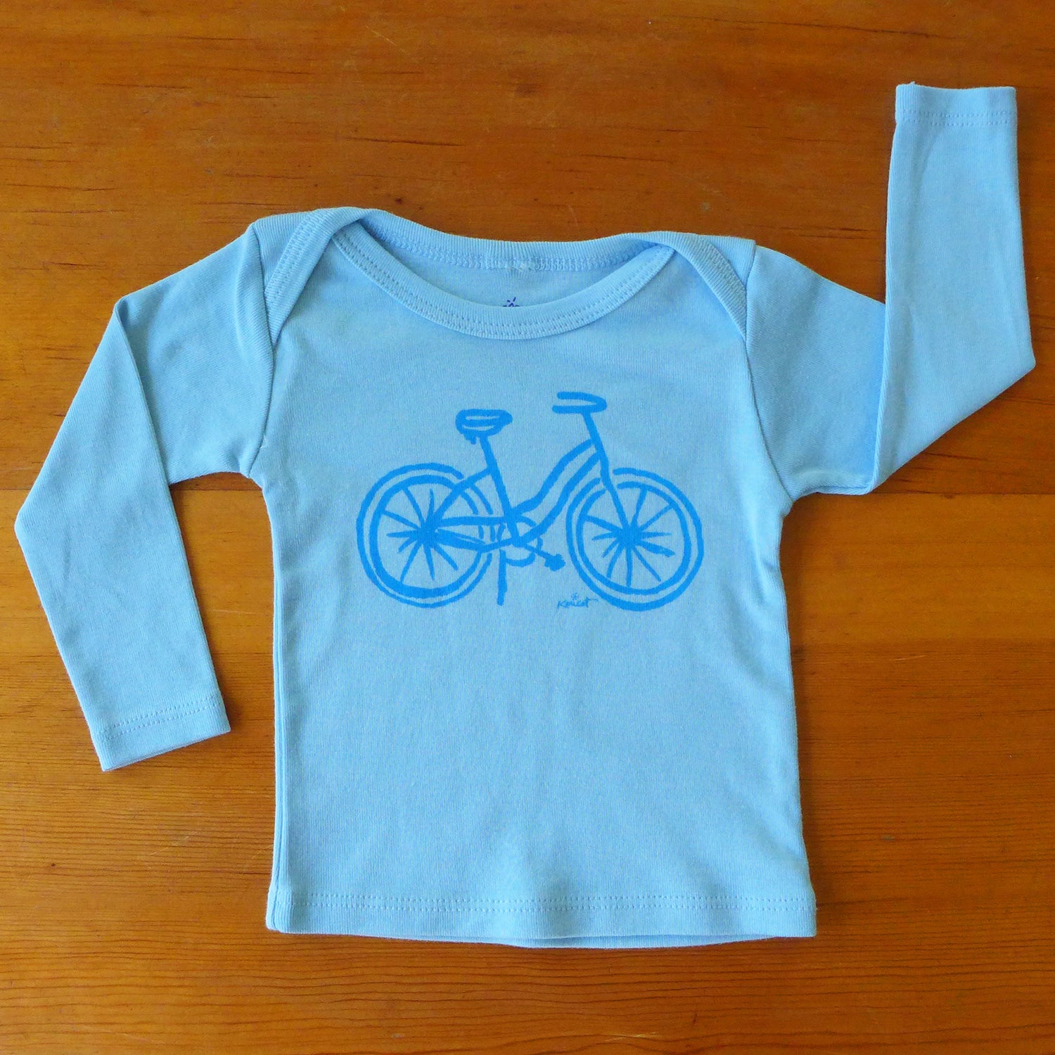 Blue Bike Long Sleeve Blue T