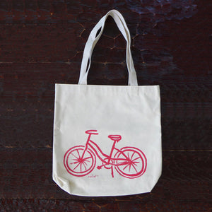 Red Bicycle Grocery Tote
